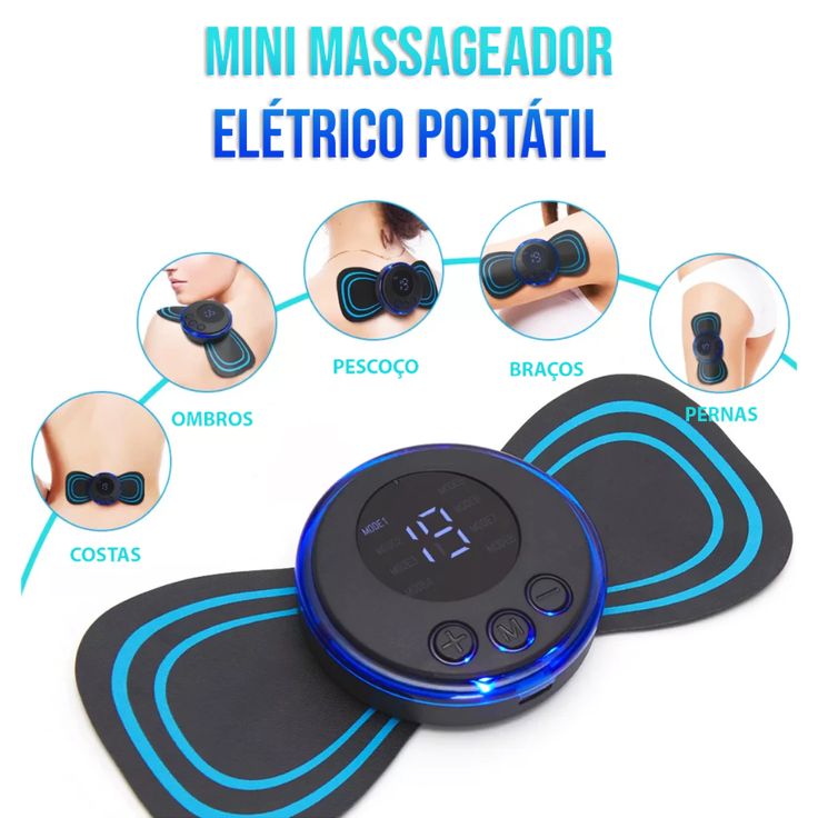 MINI MASAJEADOR CERVICAL ELÉCTRICO RECARGABLE USB + CONTROL EXTRA